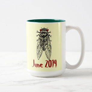 Brood XXIII Cicada Two-Tone Coffee Mug