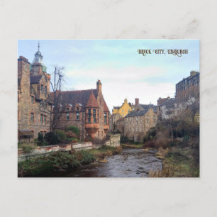 Brook City ,Edinburgh, Scotland Holiday Postcard