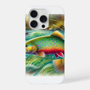 Brook Trout 230924AREF105 - Watercolor iPhone 15 Pro Case