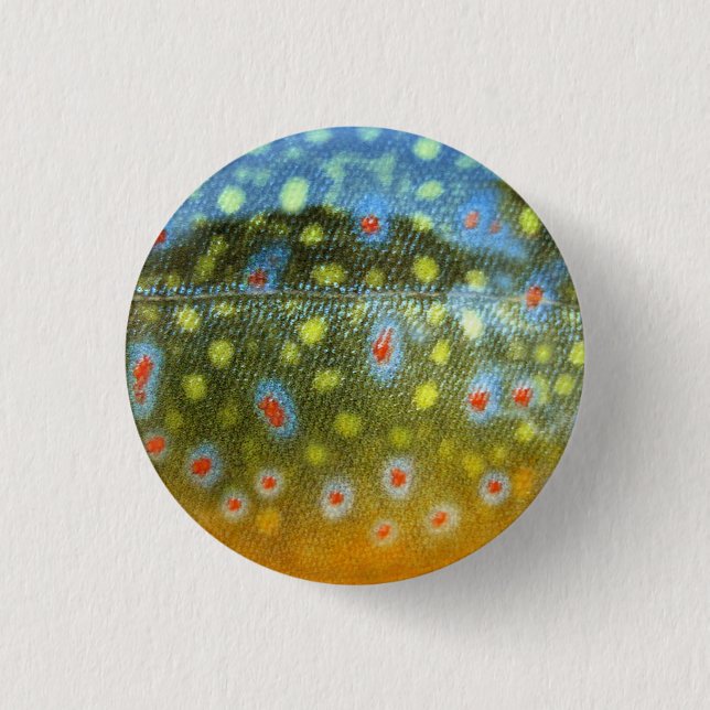 Brook Trout 3 Cm Round Badge (Front)