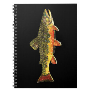 Brook Trout Fish Painting Notebook