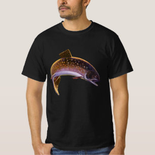 Brook Trout Fish, Vintage Sports Fishing Fisherman T-Shirt