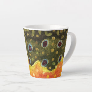 Brook Trout Fisherman's, Fisherwoman's Beautiful Latte Mug