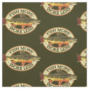 Brook Trout Fishing Fabric
