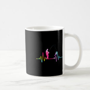 Brook Trout Fishing Gear Tie Dye Fisherman Heartbe Coffee Mug
