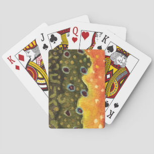 Brook Trout Fishing Playing Cards