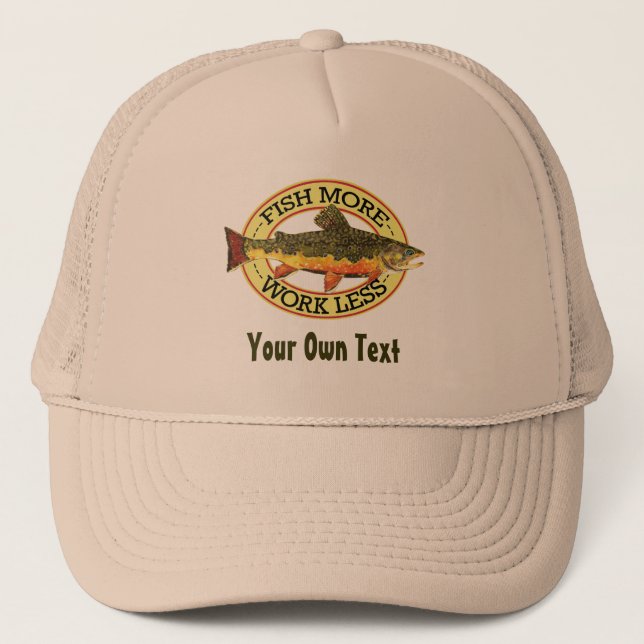 Brook Trout Fly Fisherman Trucker Hat (Front)