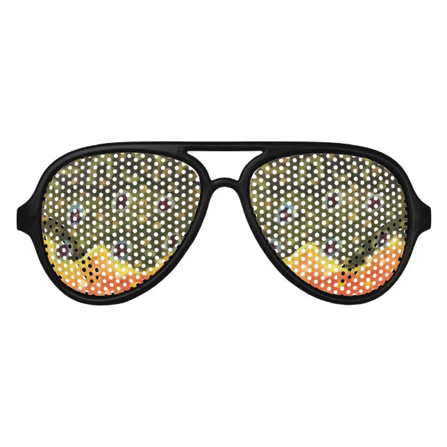 Brook Trout Fly Fishing Aviator Sunglasses (Front)