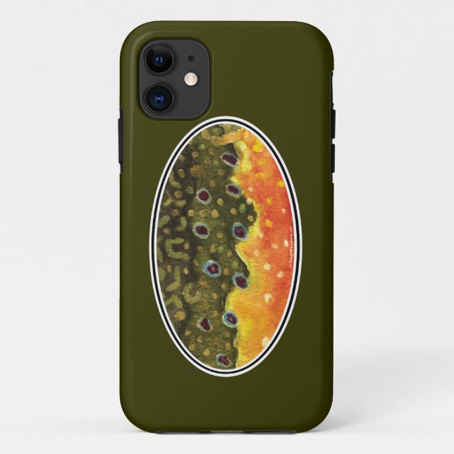 Brook Trout Fly Fishing Case-Mate iPhone Case (Back)