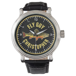 Brook Trout Fly Fishing FLY GUY Custom Angler's Watch
