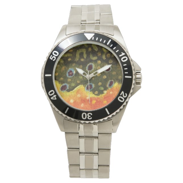 Brook Trout Fly Fishing Watch (Front)