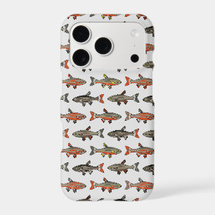 Brook Trout Grey Yellow Orange on Light Grey NH