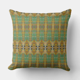 Brook  trout pattern print pattern cushion