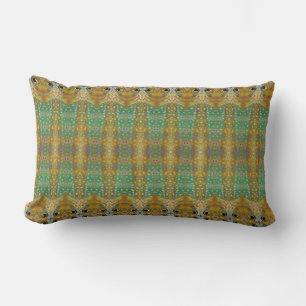 Brook  trout pattern print pattern lumbar cushion
