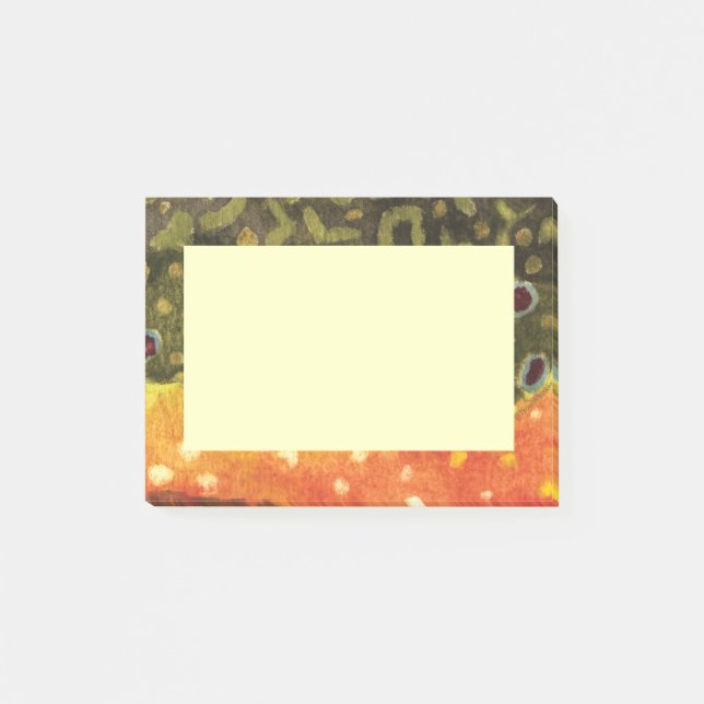 Brook Trout Post-it Notes (Front)