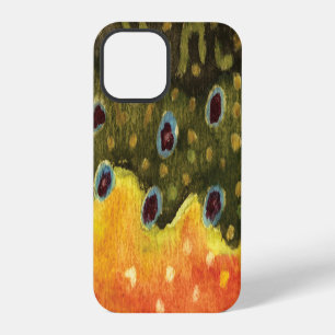 Brook Trout Skin Fly Fishing Ichthyologist Angling iPhone 12 Pro Case