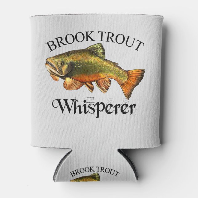 Brook Trout Whisperer Light Can Cooler (Front)