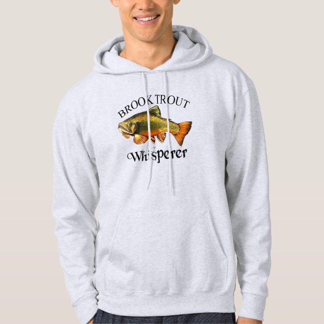 Brook Trout Whisperer Light Hoodie (Front)