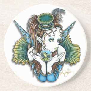 "Brooke" Pet Fish Couture Fairy Sandstone Coaster