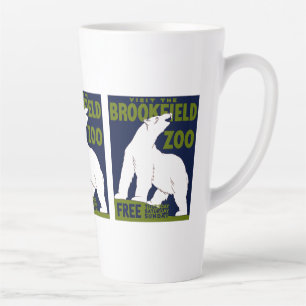 Brookfield Zoo, Federal Art Program Poster 1936 Latte Mug