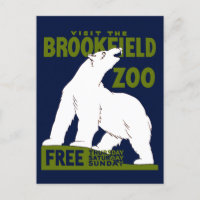 Brookfield Zoo, Federal Art Program Poster 1936