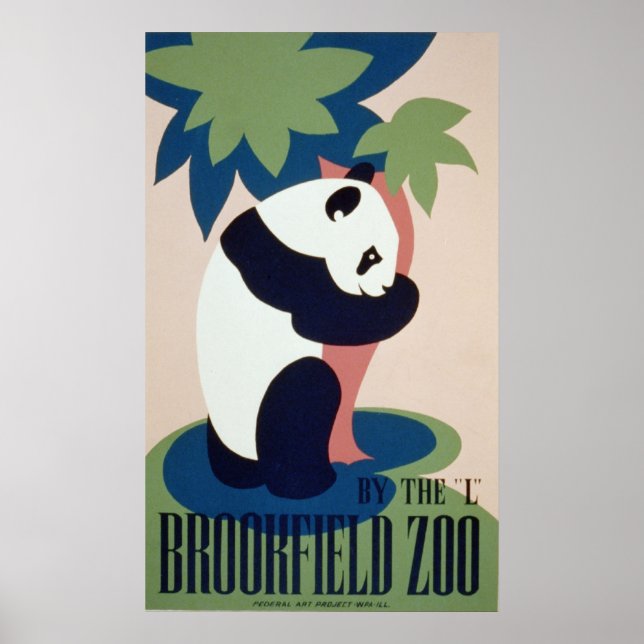 Brookfield Zoo Panad Poster (Front)