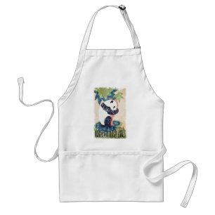 Brookfield Zoo-Panda distressed Standard Apron