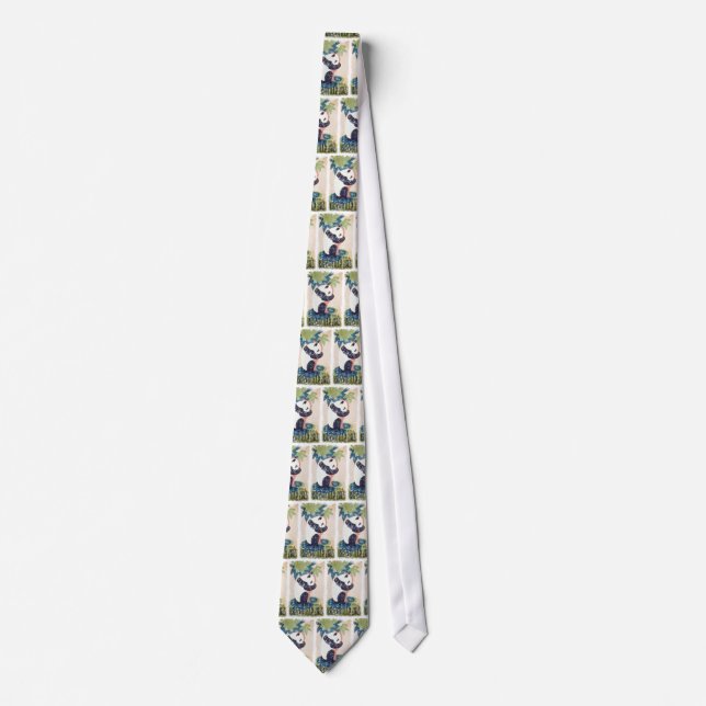 Brookfield Zoo-Panda distressed Tie (Front)