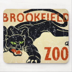 Brookfield Zoo-Panther-distressed Mouse Pad