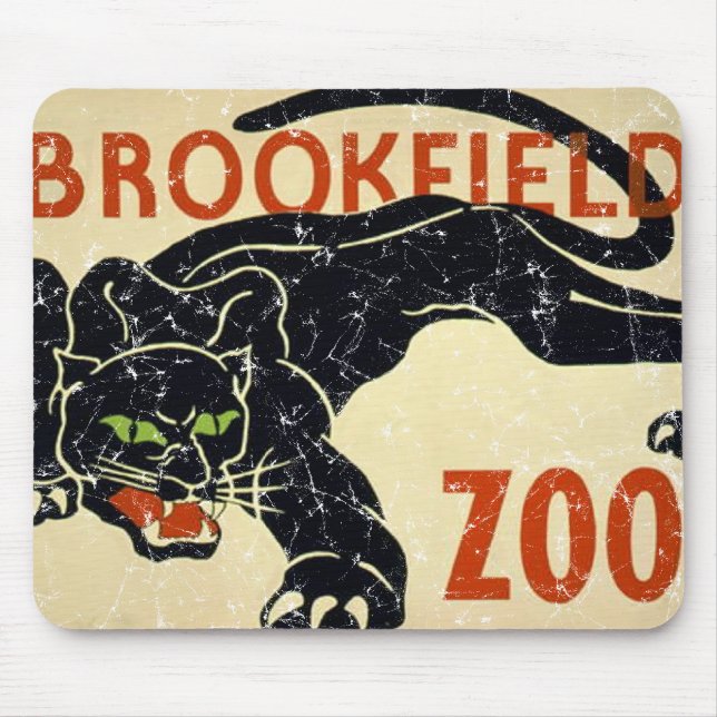 Brookfield Zoo-Panther-distressed Mouse Pad (Front)
