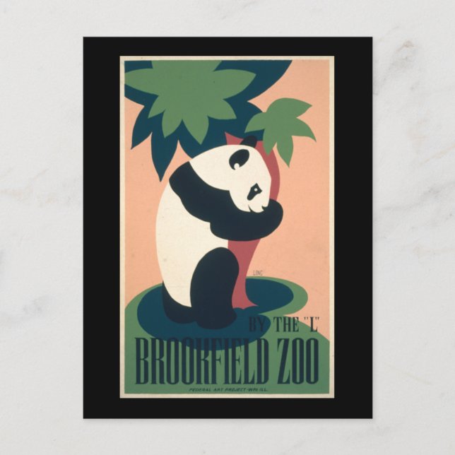 Brookfield Zoo Postcard (Front)