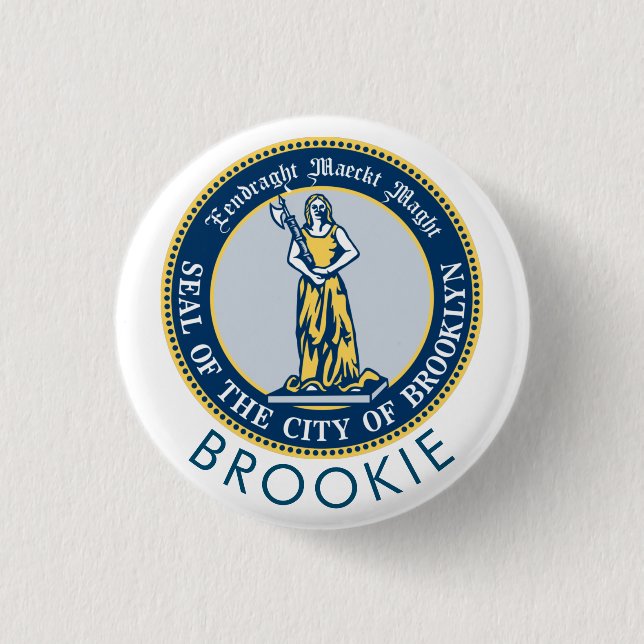 Brookie - NYC 3 Cm Round Badge (Front)