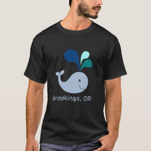 Brookings Oregon Cute Whale Lover Cartoon T-Shirt