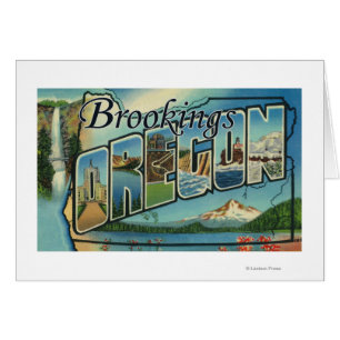 Brookings, Oregon - Large Letter Scenes