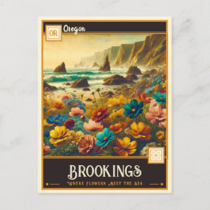 Brookings, Oregon Vintage Postcard