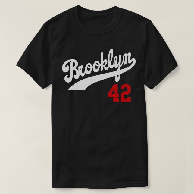 Brooklyn 42 Baseball themed design T-Shirt (Design Front)