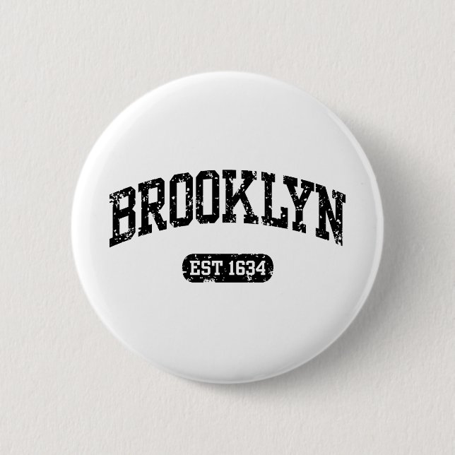 Brooklyn 6 Cm Round Badge (Front)