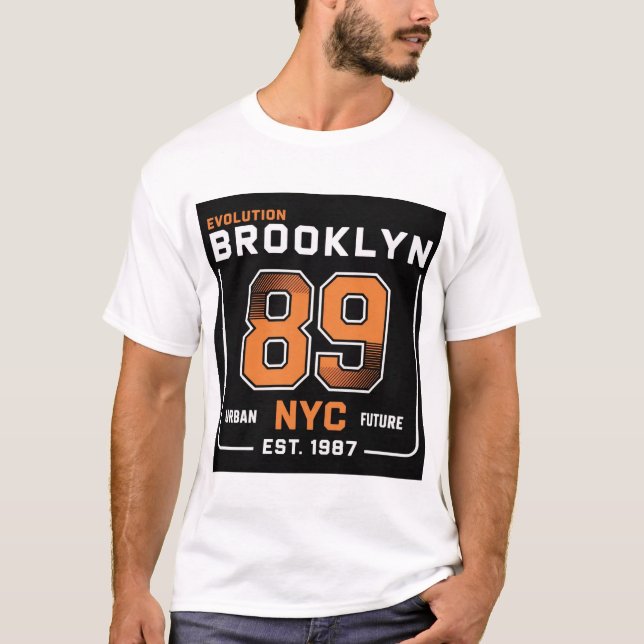 Brooklyn 89 Newyork T-Shirt (Front)