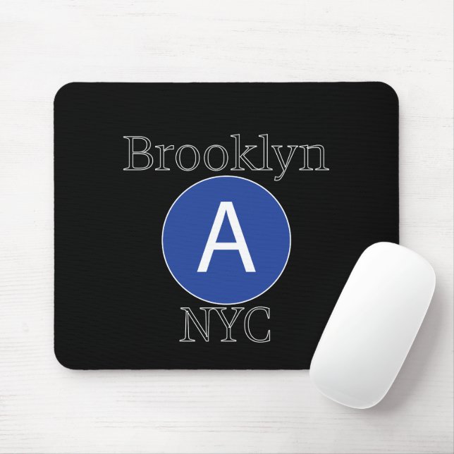 Brooklyn A Train Mouse Pad (With Mouse)