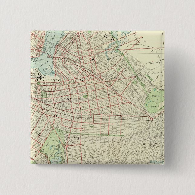 Brooklyn and Vicinity 15 Cm Square Badge (Front)