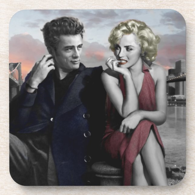 Brooklyn B&W Coaster (Front)