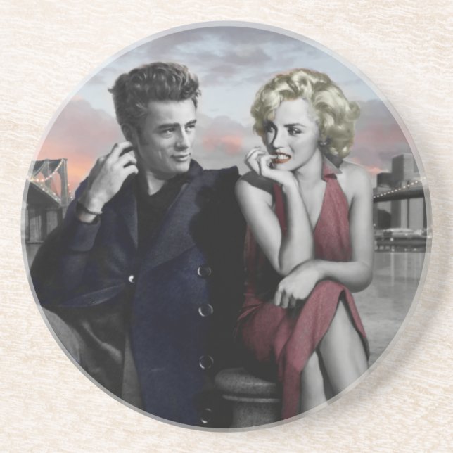 Brooklyn B&W Coaster (Front)