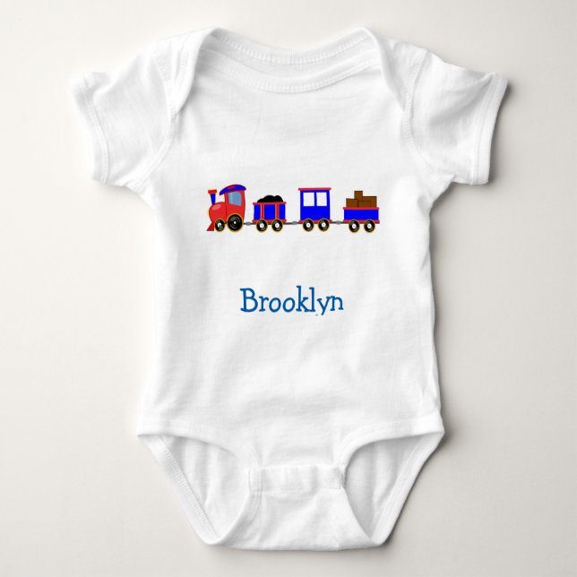 BROOKLYN baby name personalised Baby Bodysuit (Front)