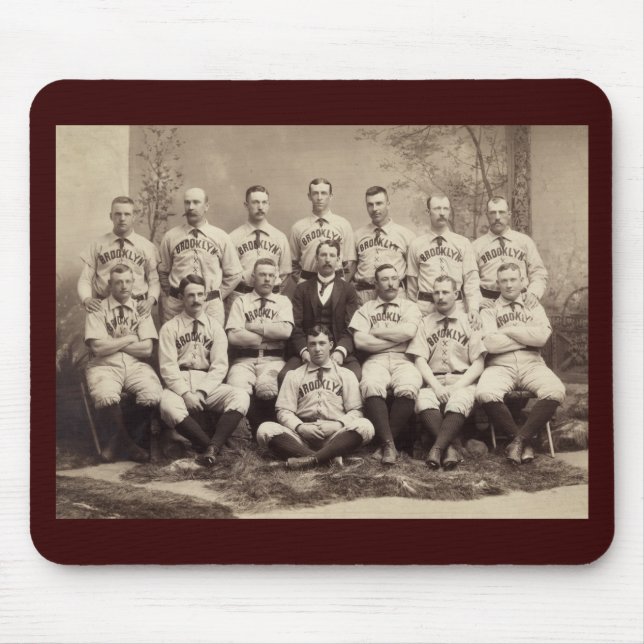 Brooklyn Baseball Team, 1889 Mouse Pad (Front)