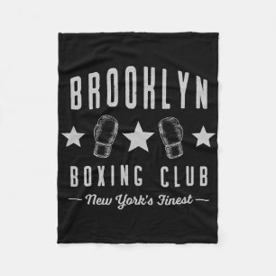 Brooklyn Boxing Club New York Usa Fleece Blanket