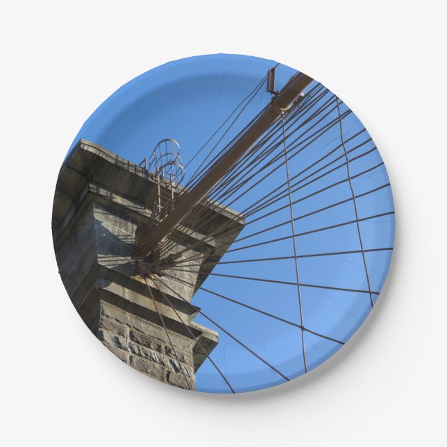 Brooklyn Bridge 01 Paper Plate (Front)