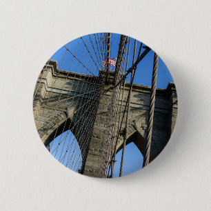Brooklyn Bridge 02 6 Cm Round Badge