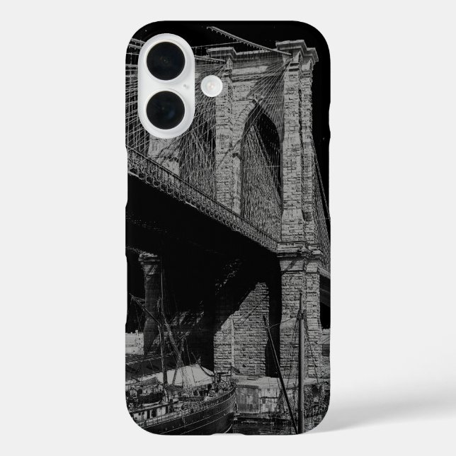 Brooklyn Bridge 1896 waterfront Case-Mate iPhone Case (Back)
