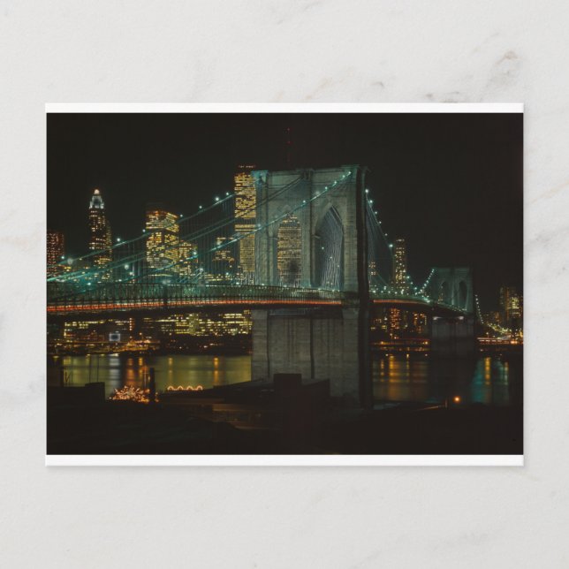 Brooklyn Bridge 1982 Postcard (Front)