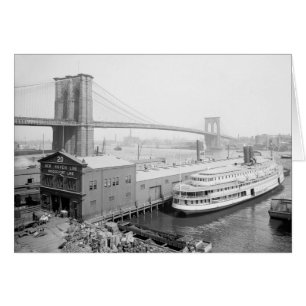 Brooklyn Bridge and Docks, 1905